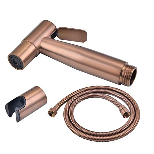 Juego De Ducha Con Rociador Para Bidé De Mano, Rociador Para Inodoro, Kit De Ducha, Grifo Para Bidé, Níquel Cepillado, Oro Rosa Cepillado, Acero Inoxidable 304 Oro rosa 4