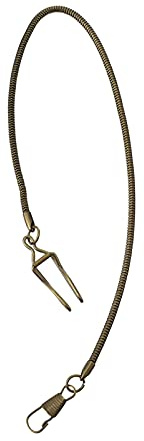 Hemobllo Vintage Taschenuhrkette Retro Snake Chain aus Metall mit Karabinerverschluss Vielseitig und Dekorativ für Casual Dressing und Sammeln