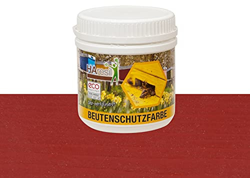 HAresil Beutenschutzfarbe 0,5 kg rot Beutenschutz Bienen Beuten Lasur Farbe