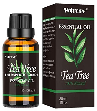 Tea Tree Essential Oils 30ml, Therapeutic Grade Essential Oil,100% Natural Essential Oil-Perfect for Diffuser, Humidifier,Aromatherapy, Massage,Skin & Hair Care,1fl oz