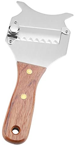 Trüffelhobel Glatt, Käsehobel, Trüffel Reibe, Schokoladenrasierer, Parmesanhobel aus Edelstahl mit Holzgriff Zum Aufhängen, Schokoladenwickler-Werkzeug für Zuhause, Küche, Restaurant