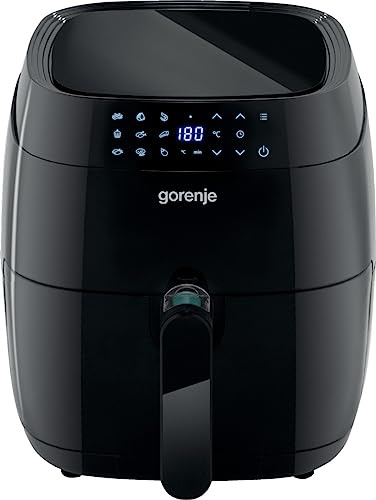 Gorenje Heißluftfritteuse 1400 W, 3,5 L Kapazität, 9 Voreingestellte Programme, LED-Anzeige, Einstellbare Temperatur & Timer, Antihaftbeschichtung, Heißluftzirkulation – AF1409DB