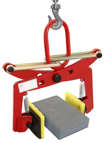 Pince à pierre lourde de 20,32 cm pour béton, support de pierre, 330 kg, pince de levage de pierre, pince de levage de briques, briques, maçonnerie, pierre, acier inoxydable et autres matériaux