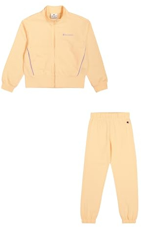 Champion Legacy Girl - Full Zip Sweatsuit Elastic Cuff, Traje de baño Niñas, Pink (PS196),