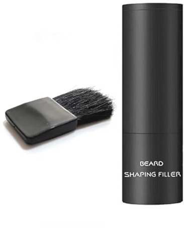 Barba Sombra en polvo en espesamiento de la barba Polvo de relleno de barba Cifrado Cifrado Palabra Instantánea Rotante de la raíz a prueba de manchas Relleno de la barba para adelgazar negro