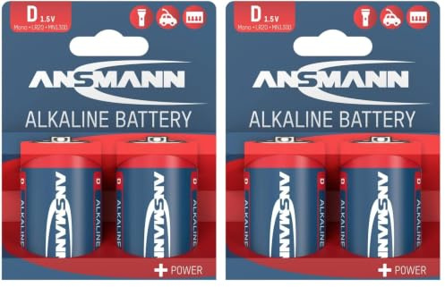 ANSMANN RED 1514-0000 LR20 Mono D Alkaline Batterie 4er Pack