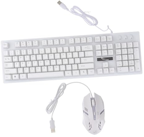 CONGARTENO Teclado Ratón Gaming Kit De Teclado y Ratón Iluminación Resistente y Duradero para