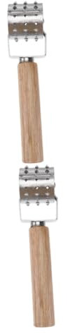 MAGICLULU 2pcs Meat Tenderizer Roller for Beef Steak Chicken Mallet Kitchen Tool for Tenderizing Meat Pounding