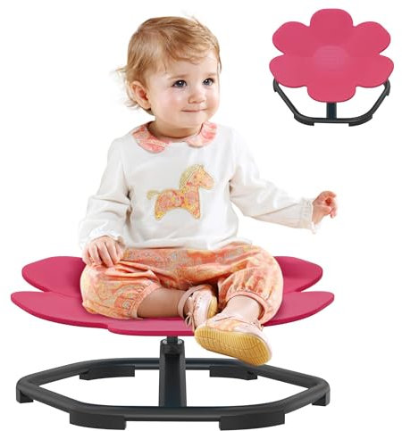 XINZI Karussell Sensorisches Spielzeug Autismus, Sensorischer Drehstuhl Kinder Balance Kinder Stuhl, Sit And Spin Autismus Spielzeug Training Physische Koordination Und Gleichgewicht, Pflaumenrot