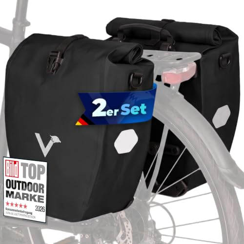 Valkental Gepäckträgertasche, Wasserdicht & Abschließbar