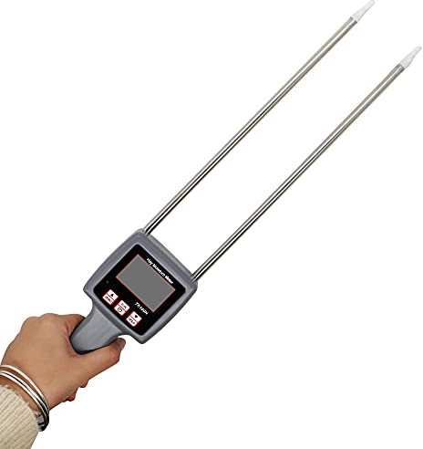 Misuratore di Umidità, Misuratore di umidità portatile for fieno TK100H for foraggio di crusca di paglia di cereali Erba Leymus Chinensis Emperor Bamboo Grass Testing Fibre 20% OFF