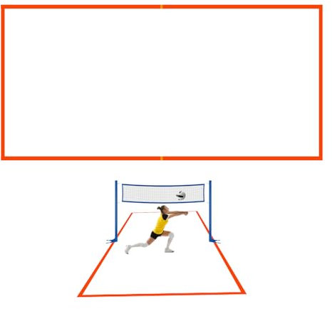 Beach Volleyball Court Linien - Anpassbare Grenzausrüstung für Sportgerichte | Leichte Wiederverwendbare Markierungsriemen für Outdoor -Spiele, Trainingsvorräte für Garten und Sandspiele
