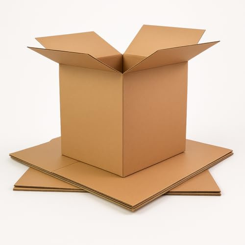 5 x Single Wall Cardboard Boxes 12x9x12 (305x229x30mm) | Small to Medium Parcel Shipping Box | Durable Parcel Postal Mailing Boxes for Ecommerce | Recyclable and Eco-Friendly Packaging