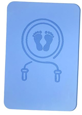 rockible Springseilmatte Indoor mit rutschfester Textur, Sprungseil-Matte Knieschutz, Strapazierfähiges Springseil-Matte Stoßdämpfung, Slow Jogging Pad, Jump Rope Mat für Workout Fitness