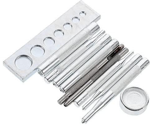 Kit de Broches de Presión Metálicos de 11 Piezas para Ropa y Costura