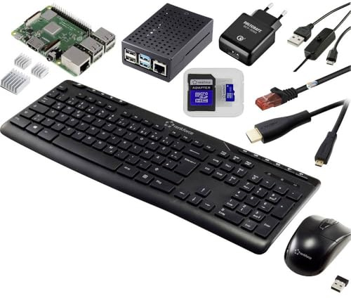 TRU COMPONENTS Pro Set Raspberry Pi® 3 B+ 1 GB 4 x 1.4 GHz inkl. Netzteil, inkl. Gehäuse, inkl. Kühlkörper, inkl. HDMI™