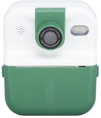 Focket Appareil Photo Numérique 1080p, imprimé instantané avec Application Walkprint, écran IPS de 2,4 Pouces, Flash LED, Lecteur de Musique, Jeux, pour Enfants Garçons Filles 3-12 (Green)