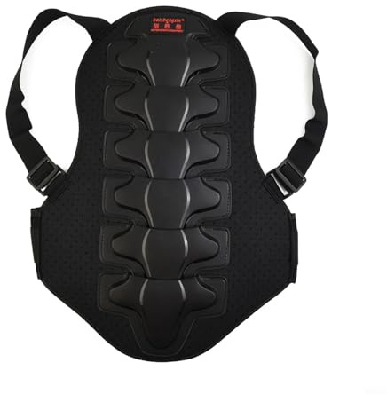 TONIXY Mtb Protezione per il petto per moto da corsa, protezione per la schiena e la colonna vertebrale, in EVA, regolabile, con cintura di sicurezza