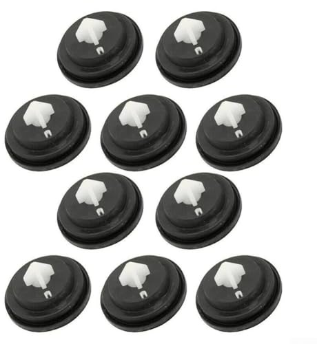 10 Pack Replacement Rubber Diaphragm Washers For Siamp Cistern Inlet Fill Valves, Compatible With Bottom And Side Entry Ballvalves, Black 27Mm X 15Mm Plumbing Repair Parts For Toilet Tank Maintenance