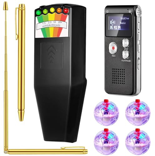 Wisyurt Kit D'Équipement 8 Pièces - Testeur D'Équipement Paranormal pour et Le Bureau