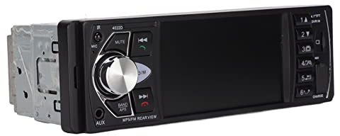 Single-Din-Autoradio, Bluetooth-Autoradio mit 4,1-Zoll-TFT-High-Definition-Bildschirm, 1080P-UKW-Radioempfänger, MP5-Player, Bluetooth-Freisprecheinrichtung, Sprachnavigation und Mobiltelefon-Wiederga