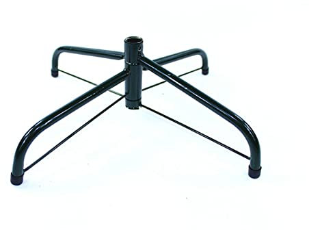 DAZZLEEX Support de sapin de Noël, trépied pliable en fer, support de base en métal pour sapin de Noël 40 cm