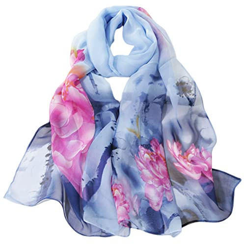 FAIRYGATE Schals & Tücher für Damen Seidenschals Damen Leicht Seidentuch Chiffon Silk Schal Halstuch Tuch Geschenk Frauen 20A41
