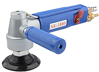 Jieotwice Amoladora Neumática, Pulidora Neumática, Herramienta de Lijado Adecuada para Pulido de Suelos de Mármol/Jade/Granito 4300RPM(4 pulgadas)