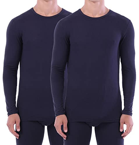 LANBAOSI 2er Pack Ski- und Thermounterwäsche Unterhemd, Funktions Herren Funktionswäsche, Unterwäsche Langarm für Herren, Warmes Winter Unterwäsche