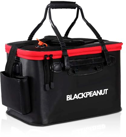 Secchio per Esca da Pesca, Diversi Formati e Colori, Articoli da Pesca Resistente, Mantieni Viva la Tua Esca più a Lungo, Secchio per Pescatori (30L, Nero)