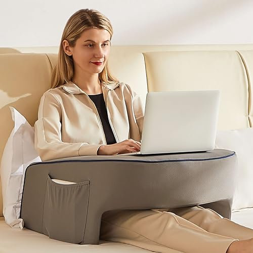 Cooloo8 Schoßschreibtisch, Lesekissen, Laptopkissen für Schoß, Buchkissen zum Lesen im Bett, Armlehnen für Sofa, Schoßkissen, Armkissen für Erwachsene,
