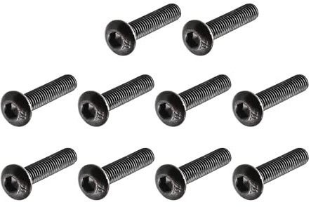 TA-VIGOR M3 Bolts, 100Pcs M3 x 14mm Hex Socket Button Head Screws, M3 x 14mm Bolt, Alloy Steel Fully Threaded Hex Socket Button Head Cap Screws for Repair Industrial Electronic