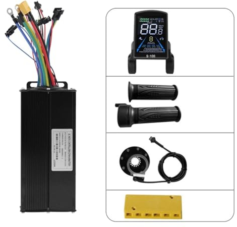 Lmzzdld Lithium-Ionen-Power-Boost-Umrüstsatz S-100 Farbdisplay-Messgerät+40A-Controller+20x Spannschloss+8 Magnet-Boost-Kit