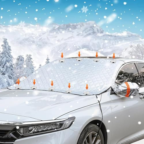 ZBMDTHEF Auto Frontscheibenabdeckung Für VW Transporter T6 2015-2024, Winter Verdicken Scheibenabdeckung Faltbare Windschutzscheibenabdeckung Frost Scheibenschutz Zubehör