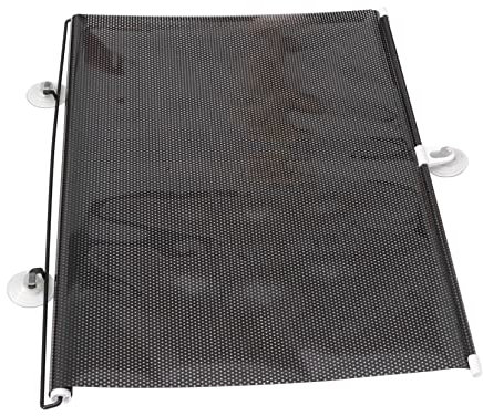 NULYLU Saugkopfvordach Verdunkelung Sonnenschutz Vorhang Für Balkonfenster Flexibel Lichtblockierend Uv-Schutz Einfach Installierbar Schwarz Mesh