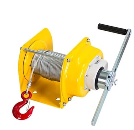 Manuelle Winde 0,5T/1T/2T/3Tonnen, automatische selbstsichernde Handwinde, manuelle Winde aus verzinktem Stahl, Handwerkzeug, Hebeschlinge, Marine Puller ()