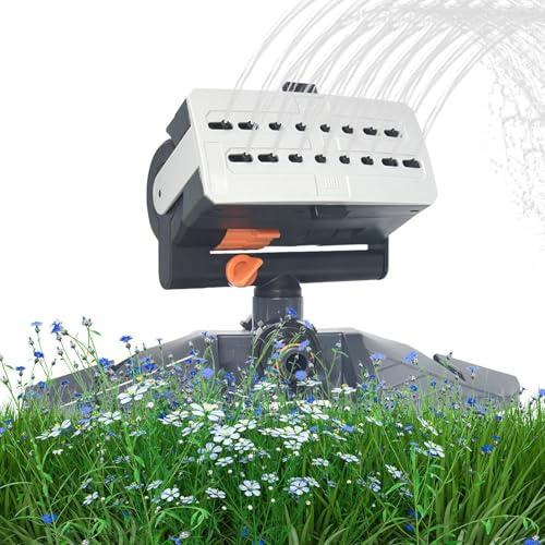 Aspersor de Agua para césped – Aspersor de césped Ajustable de Gran área, aspersor automático de jardín, aspersor de Agua de conexión rápida, de riego Multiusos para Plantas