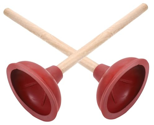 HOMSFOU 2pezzi Sturatubi con Ventosa Strumento per Risolvere Otturazioni Bagno e Cucina Design Pratico e Facile da Usare per Tubazioni Domestiche e Manutenzione Flessibile