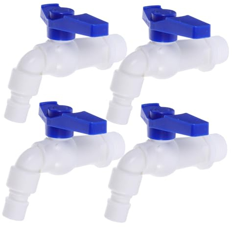 ABOOFAN 4pièces Robinet Eau Extérieur Plastique Raccord Rapide Pour Machine à Laver Vanne De Dérivation Pour Irrigation Et Nettoyage