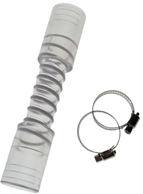 WATERBELINE Air Conditioning Drain Hose with Straight Connector for Drain Hose Extension Ductless Heat Drainage HVAC Extender