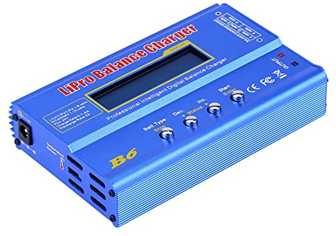ACOGEDO RC Lipo Battery Digital Balanced Charger Remote Control Accessory with Cables XT60 Plug Suitable Various Battery Batteries Fast Intelligently Can Lithium and in Discharge Lithium (#2)