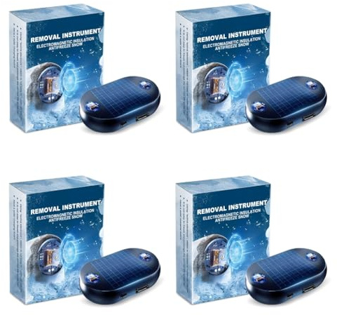 Geavonyg 4Pcs Windscreen Defroster, Electromagnetic Car Deicer For Ice Prevention And Automatic Defrosting Winter Use With Molecular Vibrations Technology