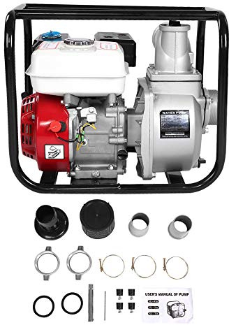 Bomba de transferencia de agua de gasolina de 3 pulgadas Bomba de riego de jardín de alta eficiencia de 6.5HP para limpieza de piscinas Limpieza de estanques de peces Diseño