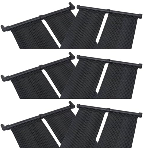 Panel solar para calefacción de piscina, 12 unidades, 80 x 310 cm, polietileno, calentador de agua, colector solar, intercambiador de calor para piscina de jardín y jacuzzi