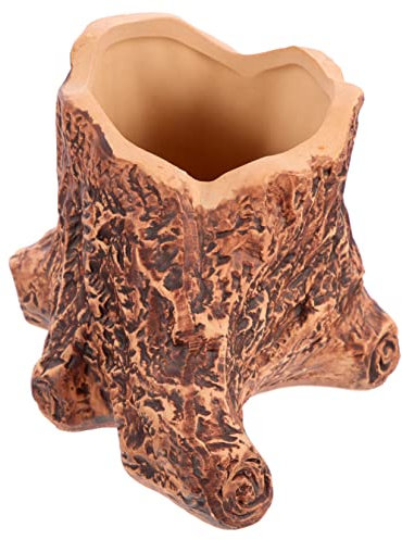 Veemoon Pot De Fleurs Racine d'arbre Décoratif pour Plante Succulente Et Cactus Jardinière De Jardinage Petit Pot en Céramique Ornement De Bureau Et D'extérieur pour Maison Et Bureau