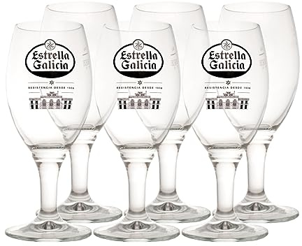 Estrella Galicia Copa Atlántica Pack de 6 copas de cerveza de 30cl
