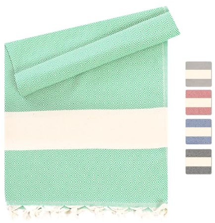 Heré Mood Hamamtuch & Saunatuch aus Baumwolle für Damen & Herren – leicht, saugfähig & schnelltrocknend. Ideal als Strandtuch, Duschtuch, Badetuch, Yogatuch, Reisehandtuch & Sauna Zubehör