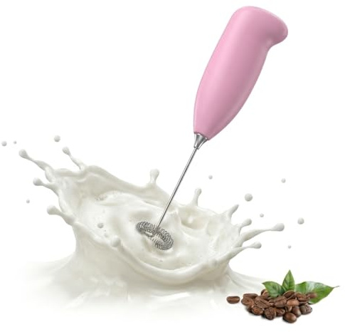 PRETYZOOM Elektrischer Milchaufschäumer Handheld Milchaufschäumer Elektrisch Für Kaffee Latte Cappuccino Matcha Batteriebetriebener Mini Schneebesen Für Eier 21.50 X 5.00 X 3.30 Cm Zufällige Farbe
