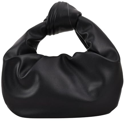 Generisch Vintage Geknotet Gewebte Umhängetasche, Retro Handtasche für Damen, PU Leder Umhängetasche, Umhängetasche Mode Einkaufstasche für Alltag Arbeit
