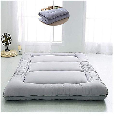 Verdickte japanische Futon-Matratze für Studentenwohnheim oder Camping, Einzelbett, faltbare Rollmatratze mit feuchtigkeitsbeständiger Matte
